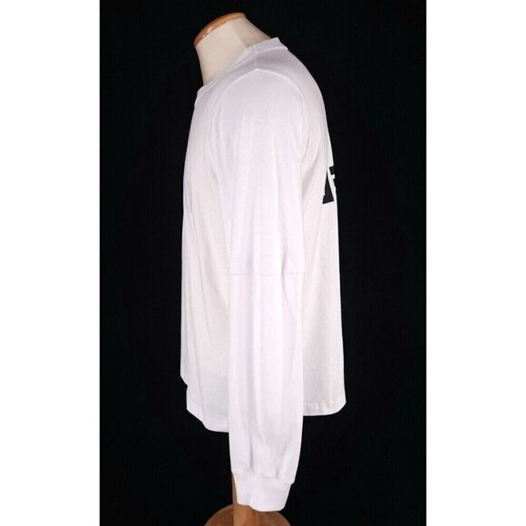 Sacai Get Lifted Long Sleeve T-Shirt 3 L Mens White Logo New RARE - Picture 4 of 13